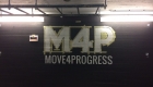 Muurbelettering Move4Progress Groningen