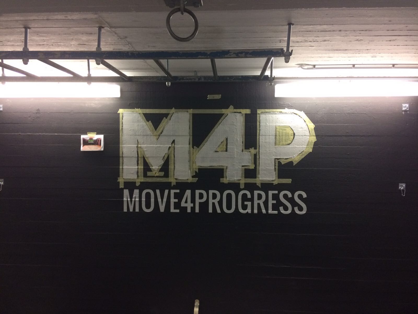 Muurbelettering Move4Progress Groningen