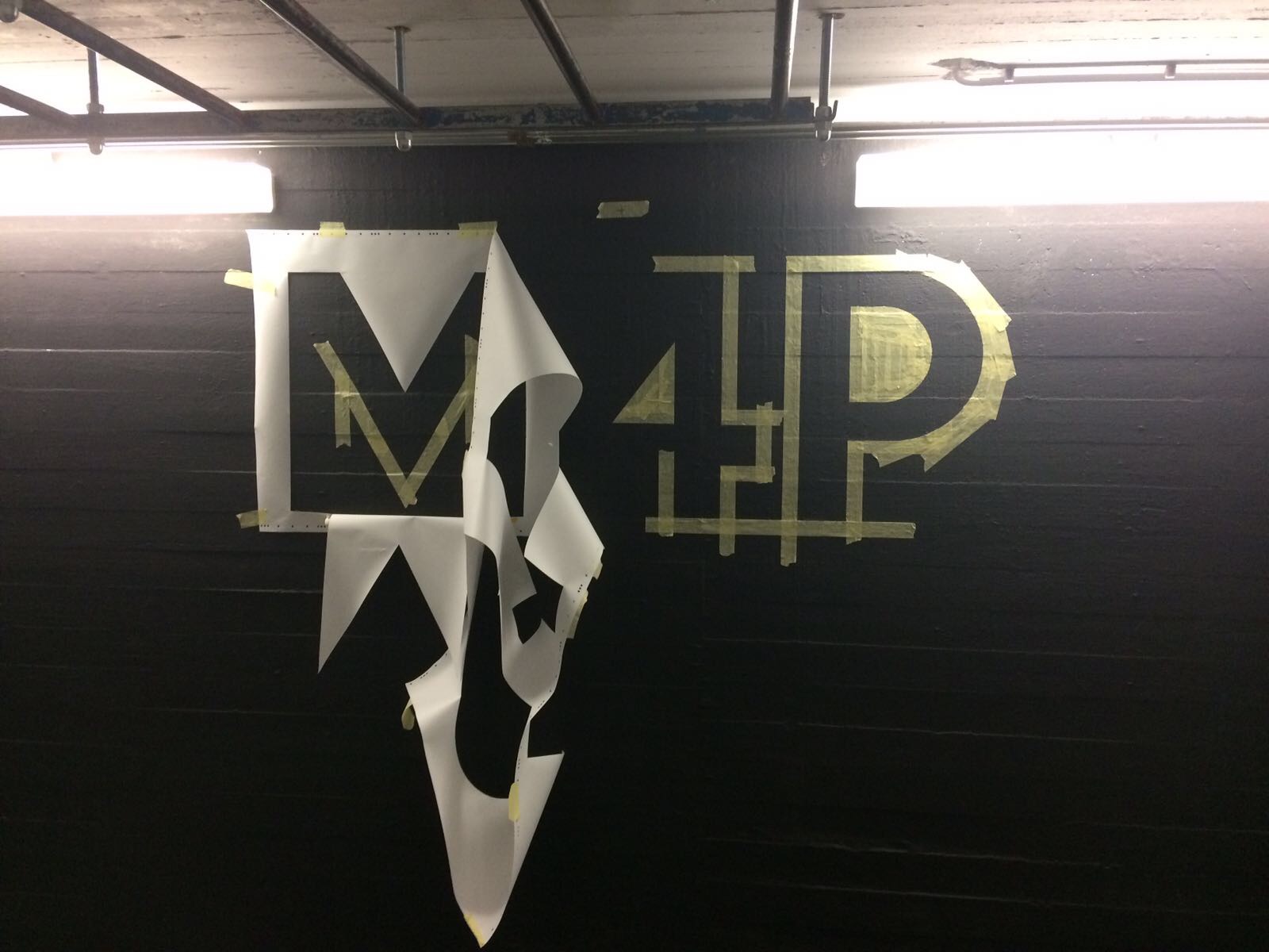 Muurbelettering Move4Progress Groningen